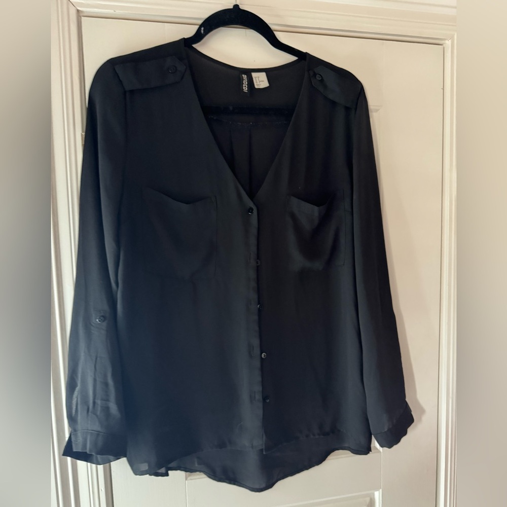 Elegant Black Women's Top